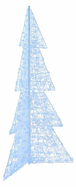 Karácsonyfa 240 LED Hideg Fehér 180 cm Akril