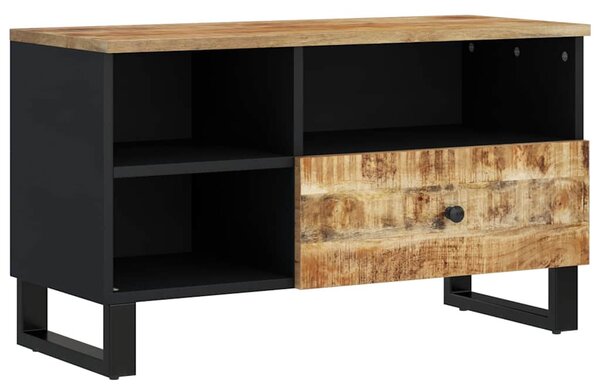 Tömör mangó- és szerelt fa TV-szekrény 80 x 33 x 46 cm