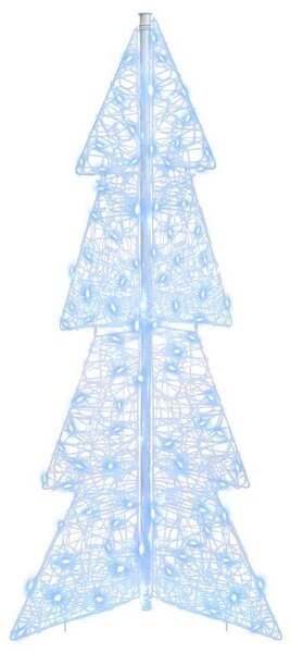 Karácsonyfa 100 LED Hideg Fehér 120 cm Akril