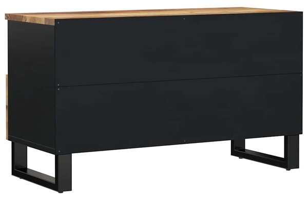 Tömör mangó- és szerelt fa TV-szekrény 80 x 33 x 46 cm