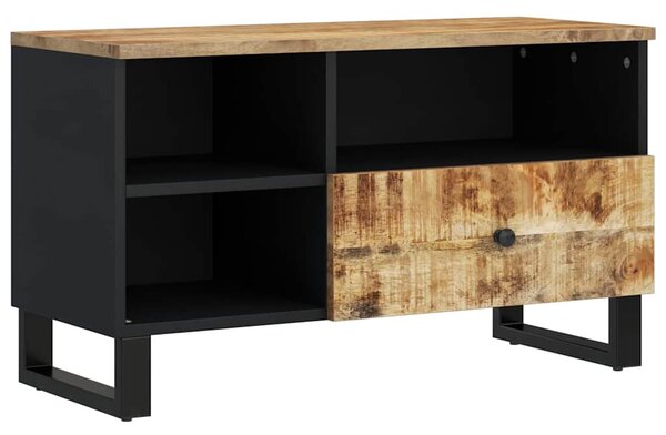 Tömör mangó- és szerelt fa TV-szekrény 80 x 33 x 46 cm