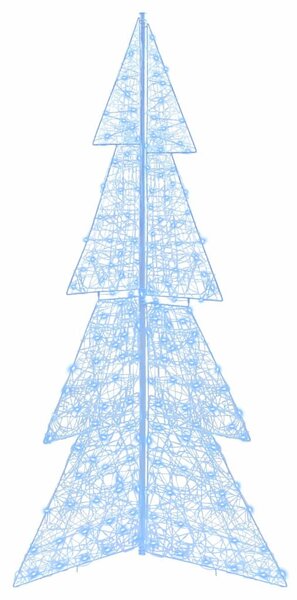 Karácsonyfa 240 LED Hideg Fehér 180 cm Akril
