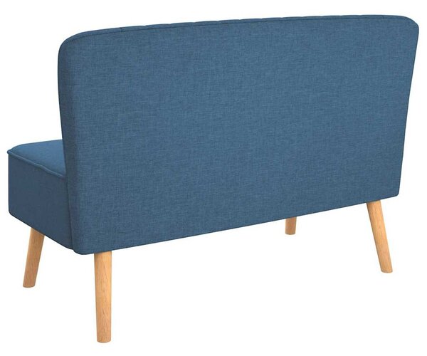 Kék szövetkanapé 117 x 55,5 x 77 cm