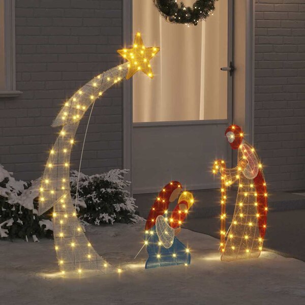 Betlehem Jelenet LED Meleg fehér 149 x 32 x 127,5 cm Poliészter