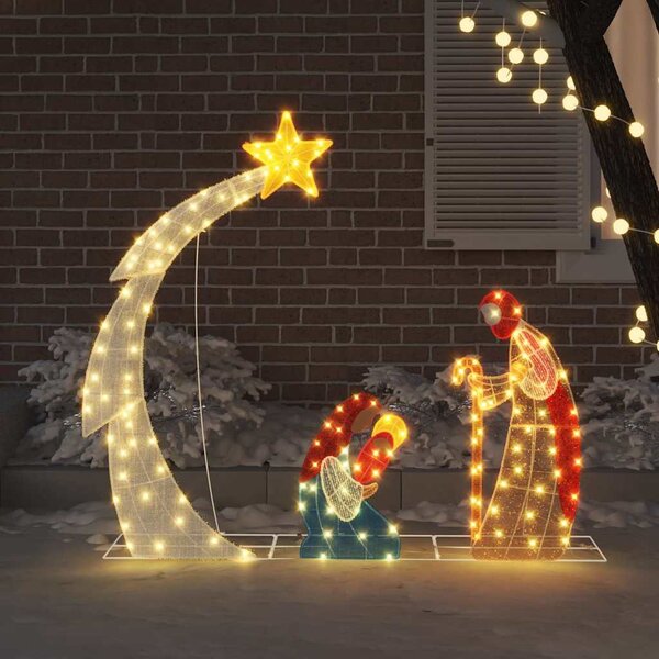 Betlehem Jelenet LED Meleg fehér 149 x 32 x 127,5 cm Poliészter