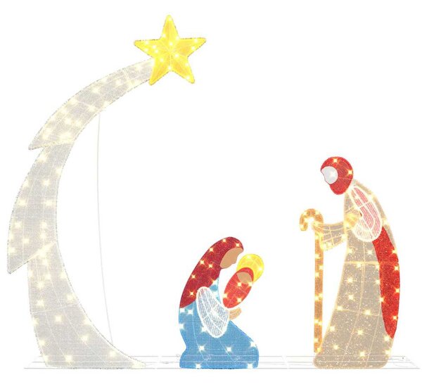 Betlehem Jelenet LED Meleg fehér 149 x 32 x 127,5 cm Poliészter