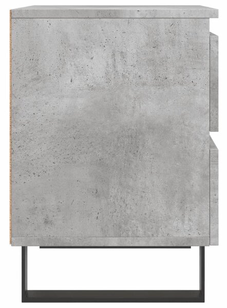 Betonszürke szerelt fa éjjeliszekrény 40x35x50 cm