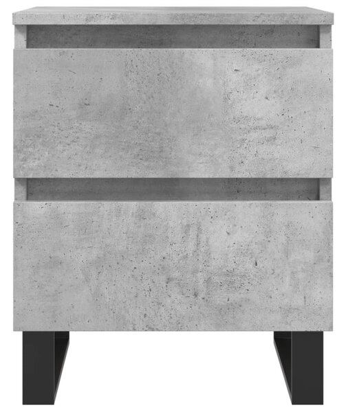 Betonszürke szerelt fa éjjeliszekrény 40x35x50 cm