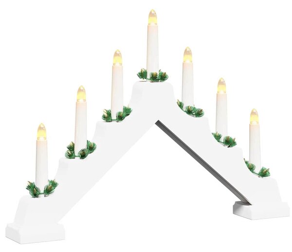 Karácsonyi gyertya híd 3 db 7 LED Meleg fehér 39.5 x 5 x 29 cm