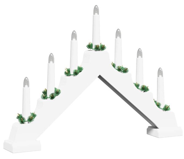 Karácsonyi gyertya híd 3 db 7 LED Meleg fehér 39.5 x 5 x 29 cm