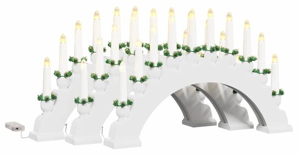Karácsonyi gyertyatartó ív 10 LED gyertyával 3 db LED