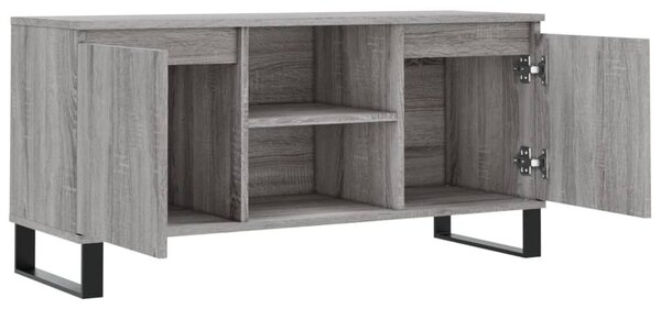 Szürke sonoma színű szerelt fa TV-szekrény 104x35x50 cm