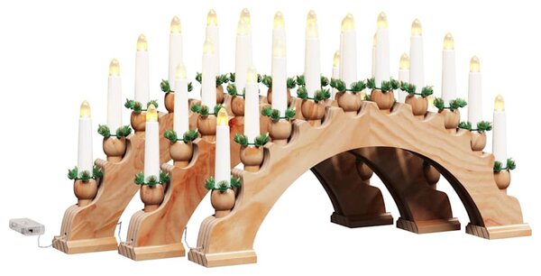 Karácsonyi gyertyatartó ív 10 LED gyertyával 3 db LED