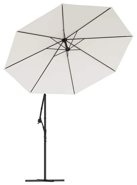 Homokfehér konzolos napernyőponyva 350 cm