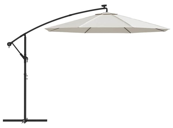 Homokfehér konzolos napernyőponyva 350 cm