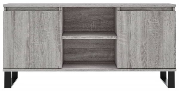 Szürke sonoma színű szerelt fa TV-szekrény 104x35x50 cm