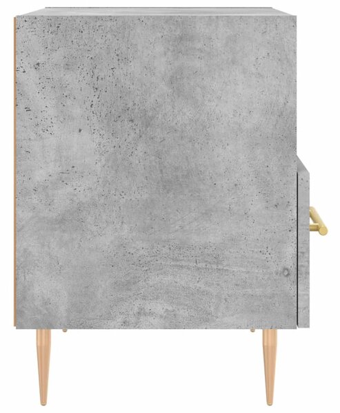 Betonszürke szerelt fa éjjeliszekrény 40 x 35 x 47,5 cm