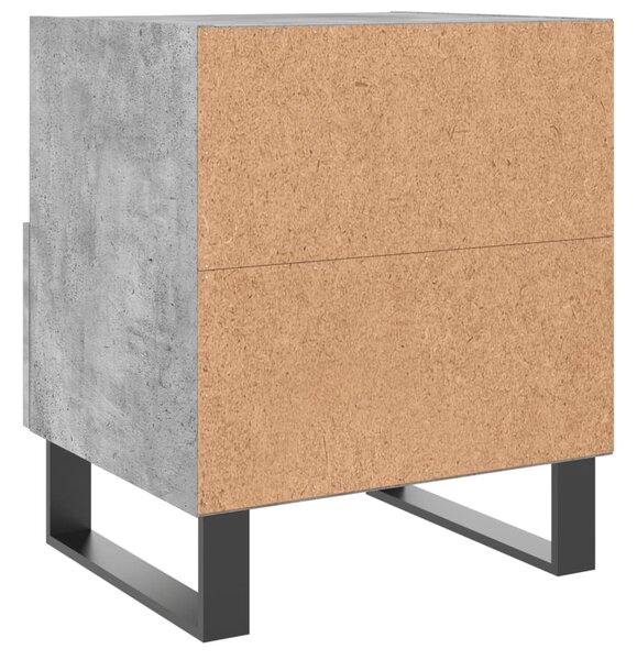 Betonszürke szerelt fa éjjeliszekrény 40 x 35 x 47,5 cm