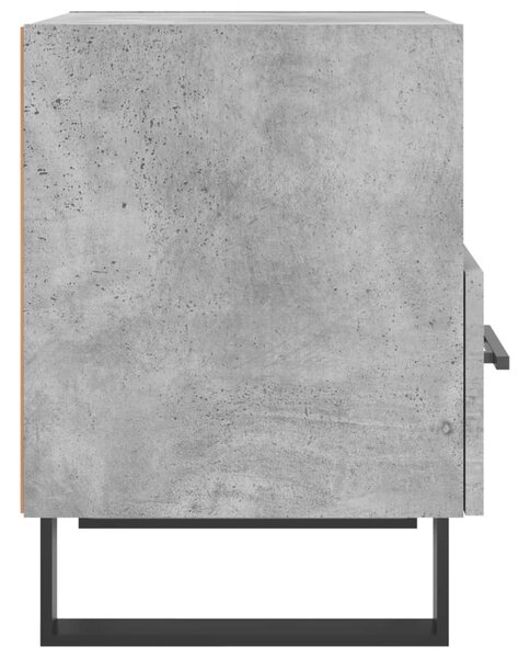 Betonszürke szerelt fa éjjeliszekrény 40 x 35 x 47,5 cm