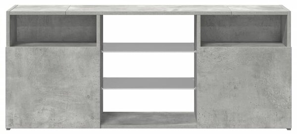 Szürke TV-szekrény LED-világítással 120 x 30 x 50 cm