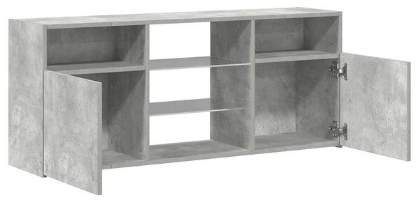 Szürke TV-szekrény LED-világítással 120 x 30 x 50 cm