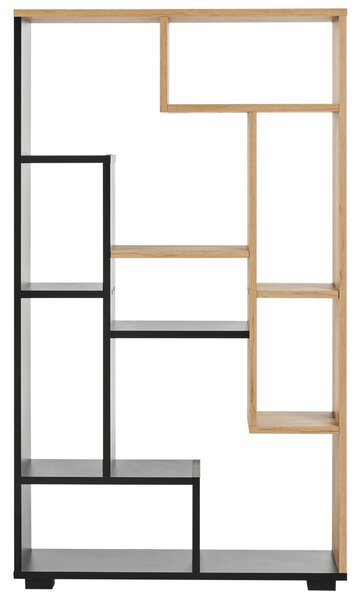 Polcrendszer ALMA 122 cm Barna/fekete