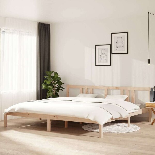 VidaXL tömör fa ágykeret 200x200 cm