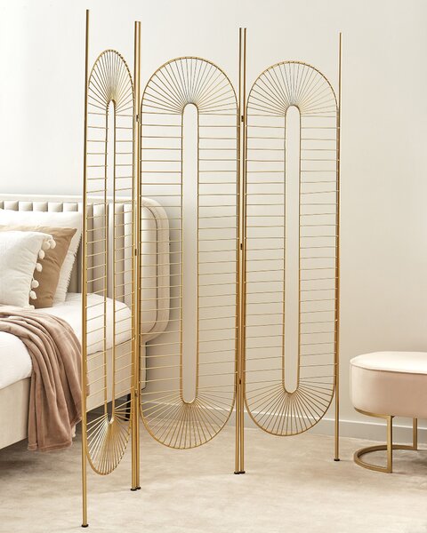 3 paneles térelválasztó NOALE Arany 135 cm 170 cm