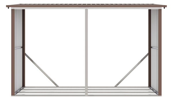 G21 WOH 682 tüzifa tároló - 302 x 119 cm, barna