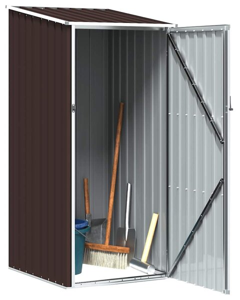 Barna horganyzott acél kerti fészer 87 x 98 x 159 cm