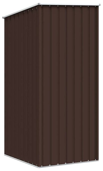 Barna horganyzott acél kerti fészer 87 x 98 x 159 cm