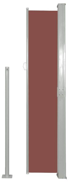 Barna kihúzható oldalsó teraszi napellenző 170 x 300 cm