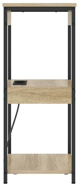 Éjjeliszekrény polcokkal Sonoma tölgy 41 x 31 x 76 cm Faanyag