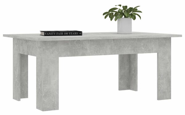Betonszürke szerelt fa dohányzóasztal 100 x 60 x 42 cm