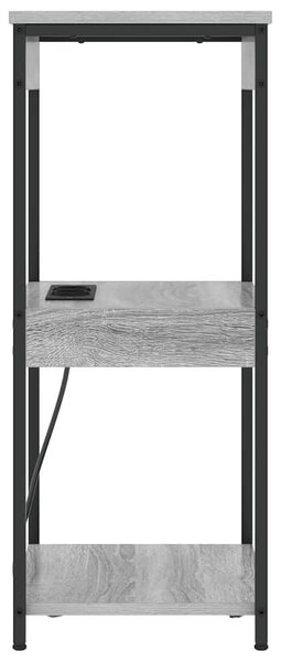 Éjjeliszekrény polcokkal Szürke Sonoma 41 x 31 x 76 cm Faanyag