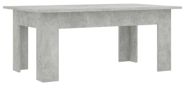Betonszürke szerelt fa dohányzóasztal 100 x 60 x 42 cm