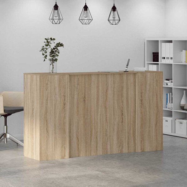 Recepciós pult sonoma tölgy 180x50x103,5 cm szerelt fa