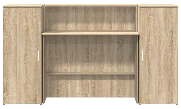 Recepciós pult sonoma tölgy 180x50x103,5 cm szerelt fa