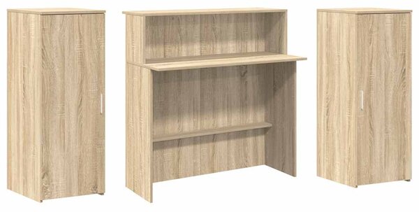 Recepciós pult sonoma tölgy 180x50x103,5 cm szerelt fa