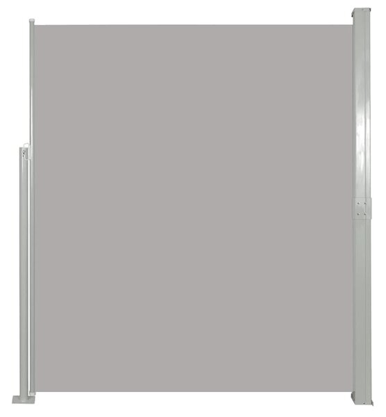 Szürke behúzható oldalsó napellenző 160 x 500 cm