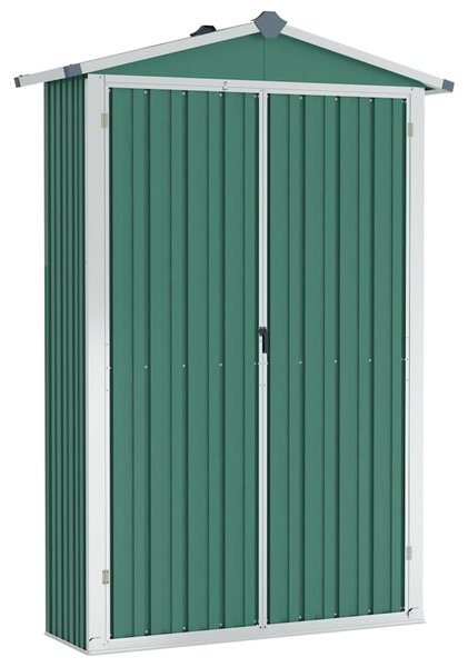 Zöld horganyzott acél kerti fészer 116x45x175 cm