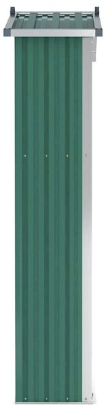 Zöld horganyzott acél kerti fészer 116x45x175 cm