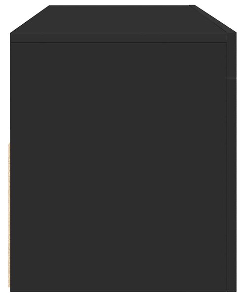 Fekete TV-szekrény LED-világítással 120 x 35 x 40 cm