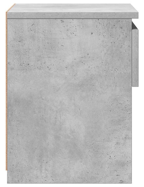 Betonszürke szerelt fa éjjeliszekrény 40 x 30 x 39 cm
