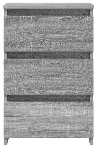 2 db szürke sonoma szerelt fa éjjeliszekrény 40x35x62,5 cm