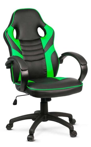 Karfás gamer szék - Zöld