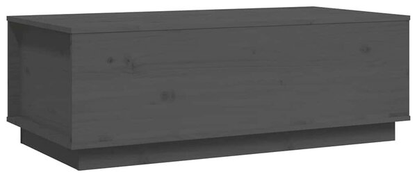 Szürke tömör fenyőfa dohányzóasztal 100 x 50 x 35 cm