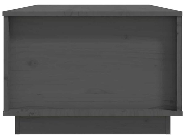 Szürke tömör fenyőfa dohányzóasztal 100 x 50 x 35 cm