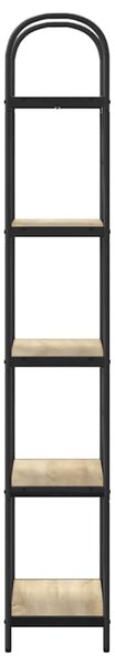 Könyvespolc 5 szintes 60 x 30 x 183 cm Szerelt fa Sonoma tölgy