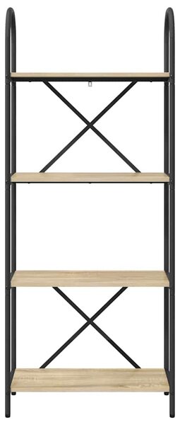 Könyvespolc 4 szintes 60 x 30 x 146 cm Szerelt fa Sonoma tölgy